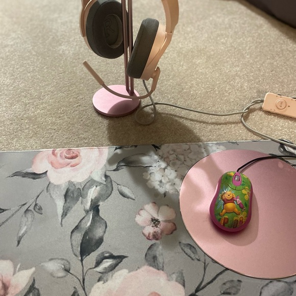 Large floral soft mouse pad - Picture 2 of 4